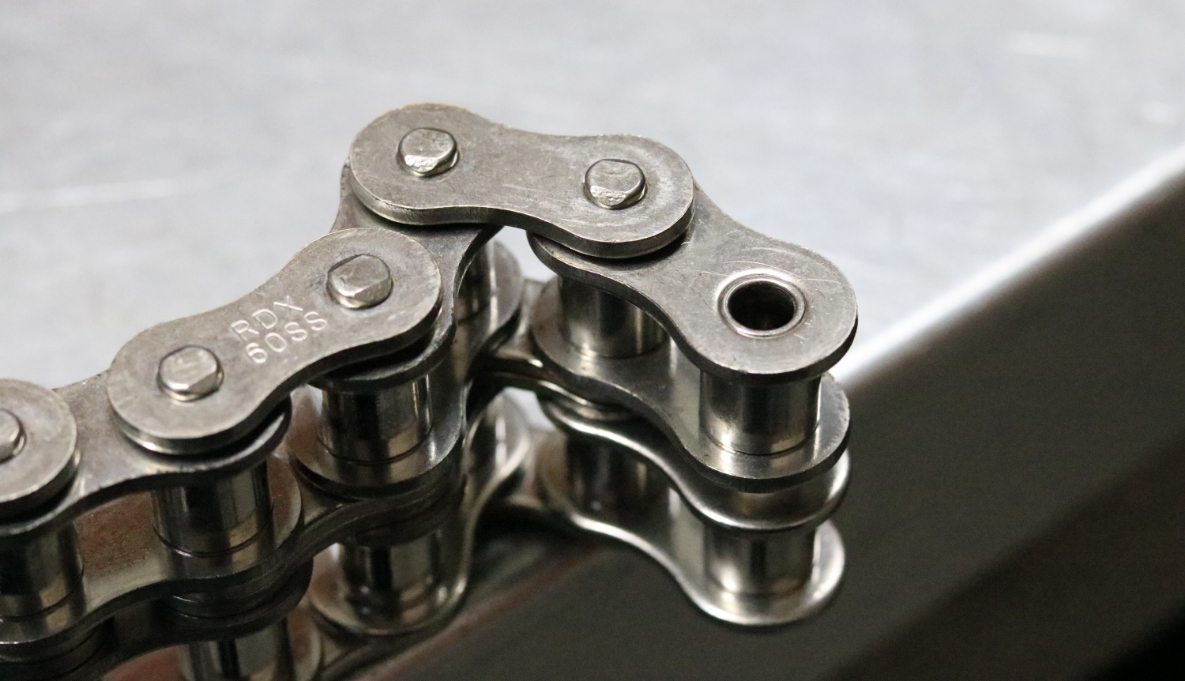 Corrente industrial Rodex em detalhe.